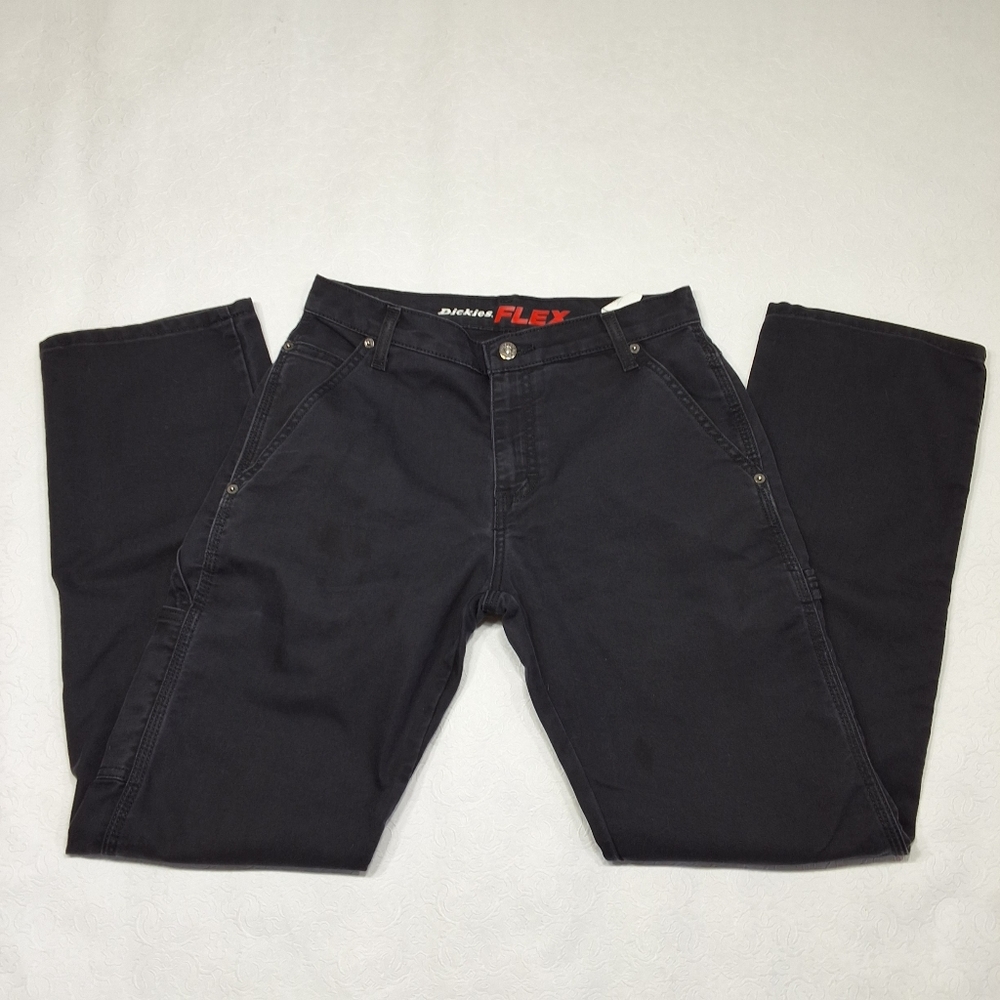 Dickies Flex Regular Black  Pants Size 30X32 For Men - Picture 2 of 10